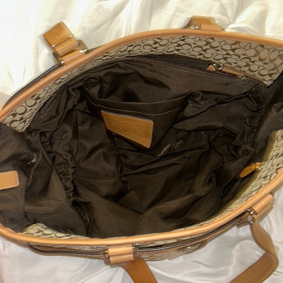 Brown Coach Diaper Bag - Picture 8 of 9